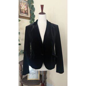 Express Black Velvet Single Button Blazer sz 8